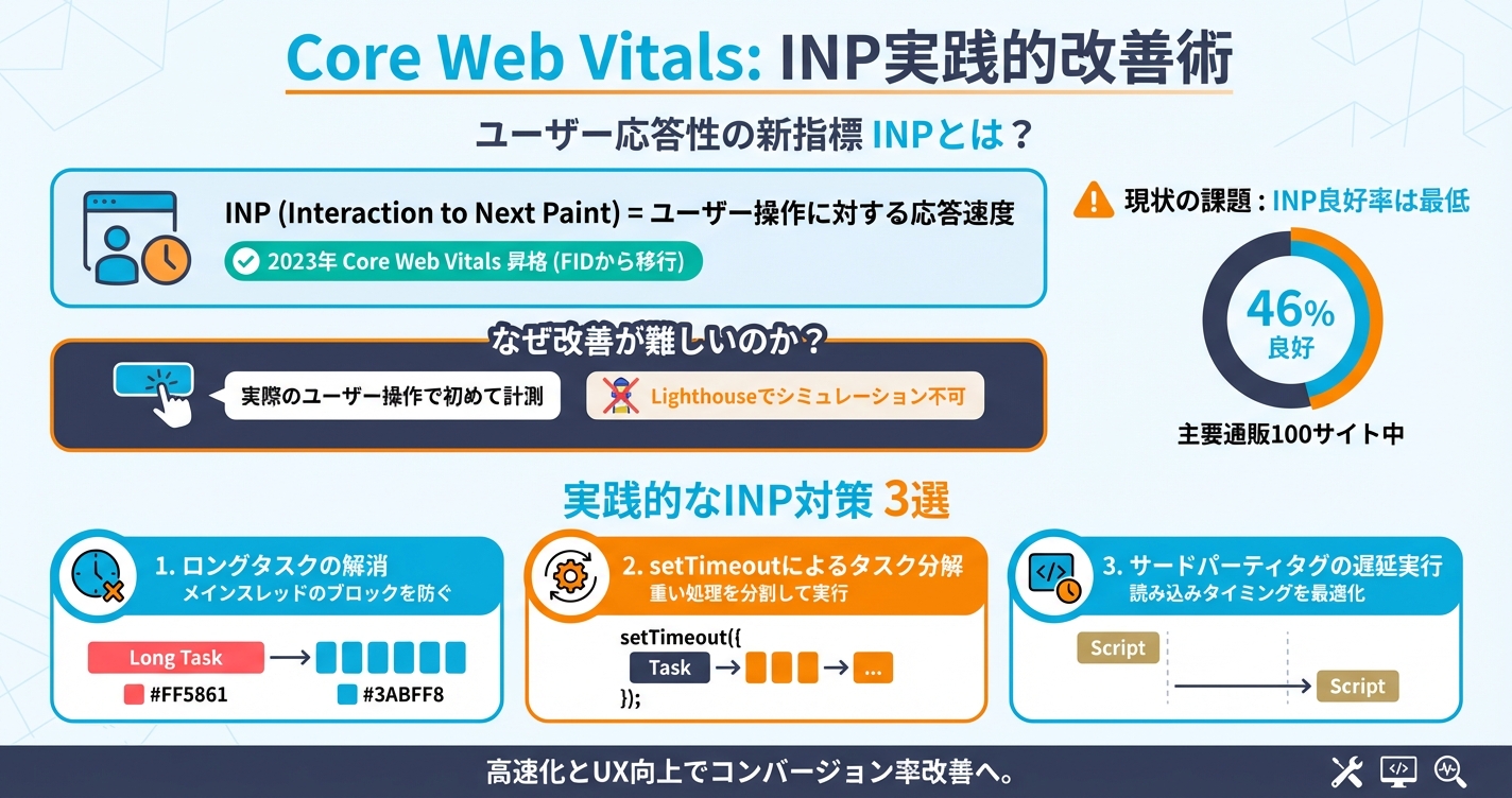 Core Web Vitalsの実践的な改善術 - INP編