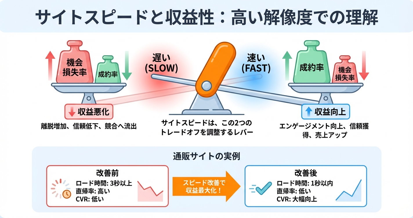 サイトスピードと収益性を高い解像度で理解する