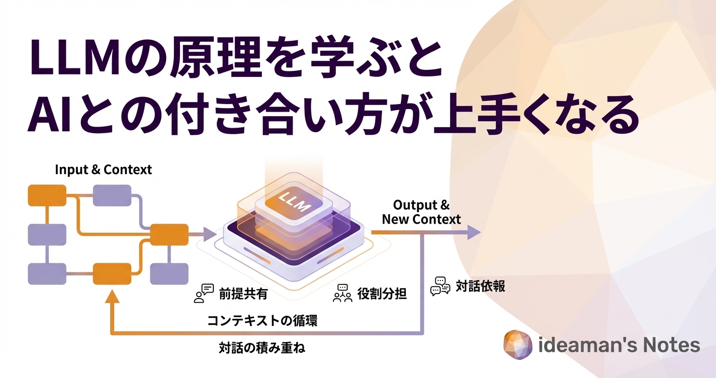 LLMの原理を学ぶとAIとの付き合い方が上手くなる